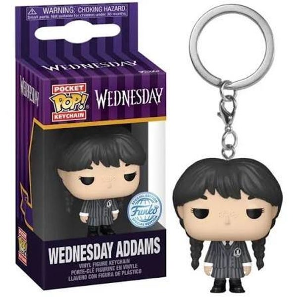 MERCREDI / WEDNESDAY - Keychain - Wednesday Addams