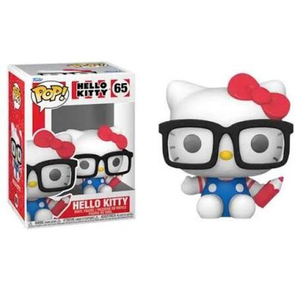 HELLO KITTY - pop 0065 - Hello Kitty (lunettes/crayon)