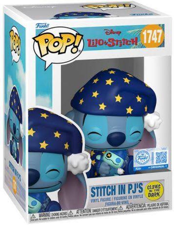 LILO & STITCH - pop 1747 - Stitch en pyjama (Glow+Ed special)