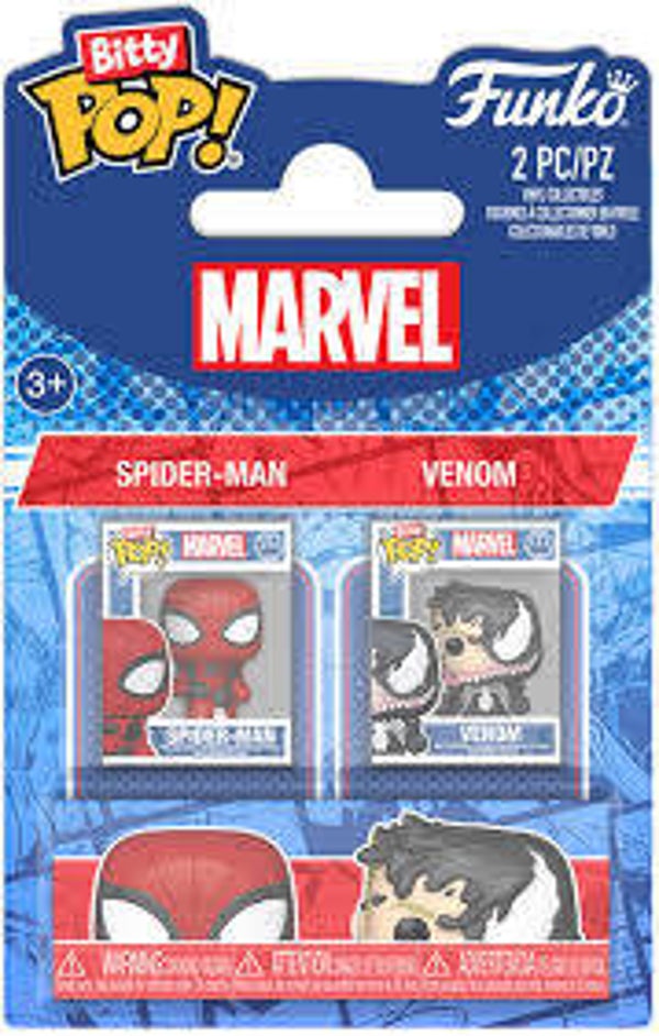 SPIDERMAN (MARVEL) - Bitty Pop Pack de 2 - SpiderMan & Venom
