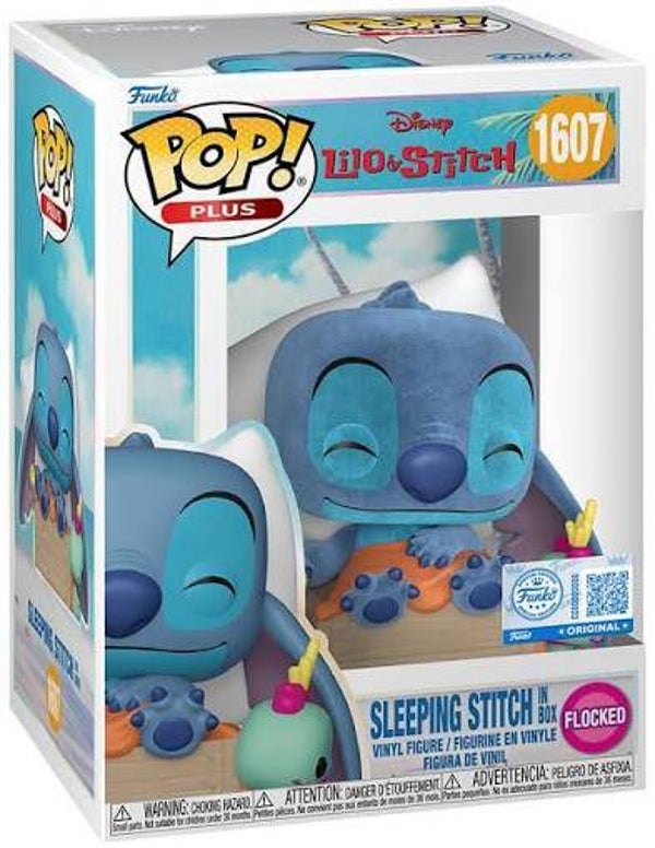 LILO & STITCH - pop 1607 - stitch dans son lit (Ed special + Flocked)