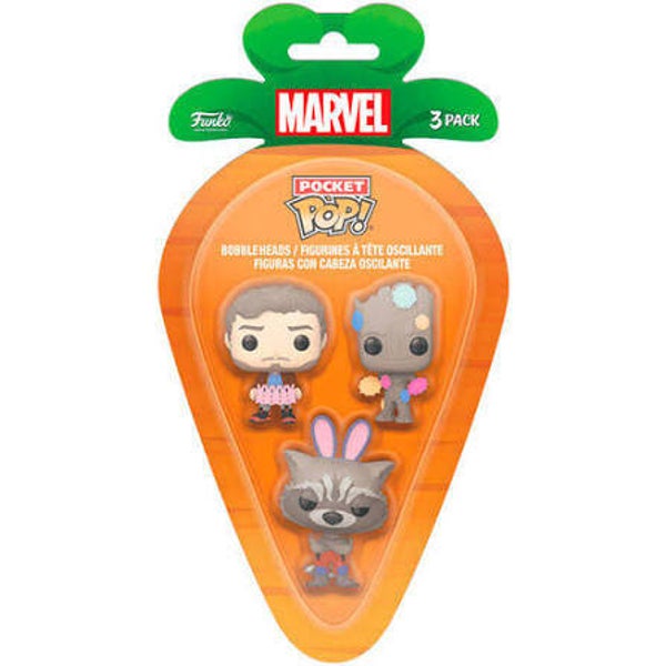 MARVEL 2 - Pack de 3 Pocket pop - Carotte de pâques (boite!)