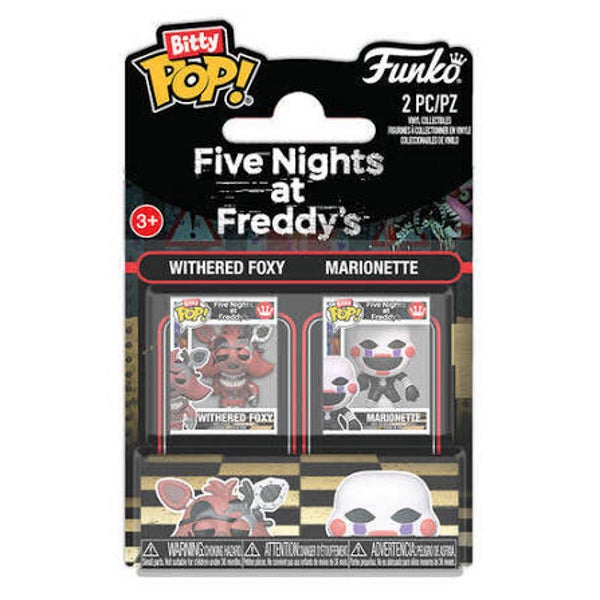 FIVE NIGHTS AT FREDDY'S - Pack de 2 Bitty Pop - Foxy & Marionette