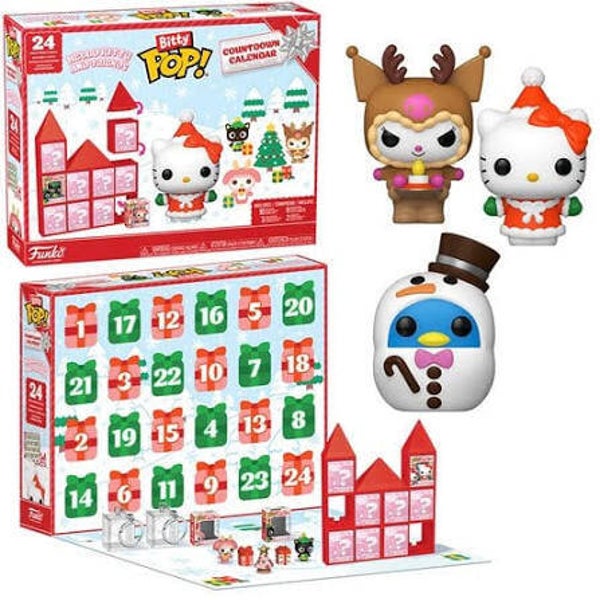 HELLO KITTY - Calendrier de l'Avent 24 jours - Bitty pop Hello Kitty and Friends