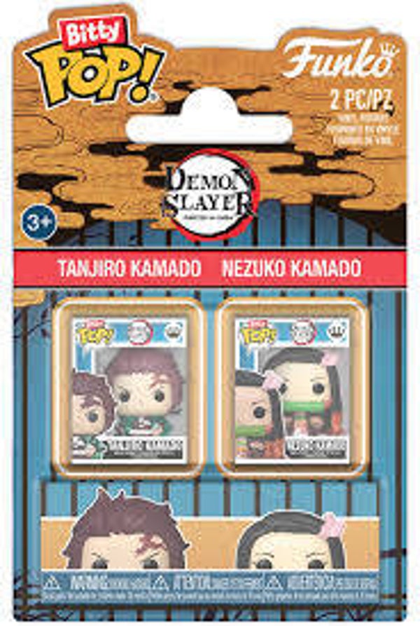 DEMON SLAYER - Pack de 2 Bitty Pop - Tanjiro & Nezuko