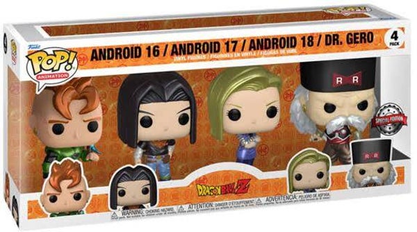 DRAGON BALL Z - Pop Pack de 4 - Androids (Ed speciale)
