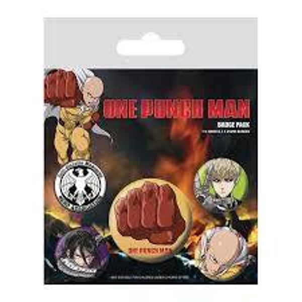 ONE PUNCH MAN - PIN'S - Pack de 5 Badges