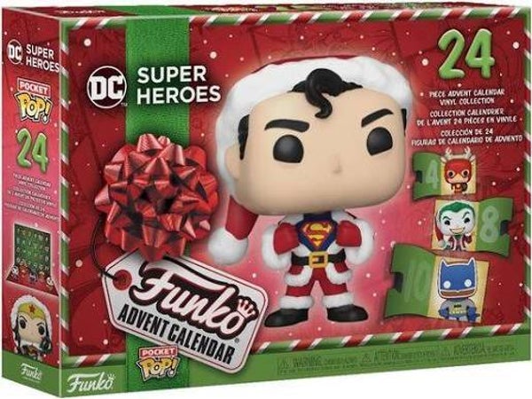 DC COMICS - Calendrier de l'Avent 24 jours - Pocket PopDC Super Heroes (destock)