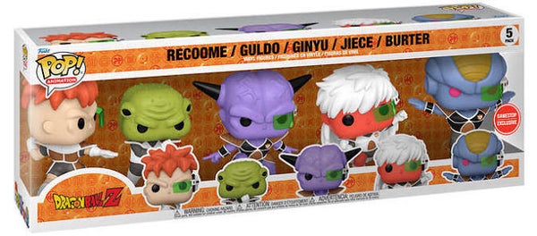 DRAGON BALL Z - Pop Pack de 5 - Recame & Guldo & genyu & Jiece & Burter