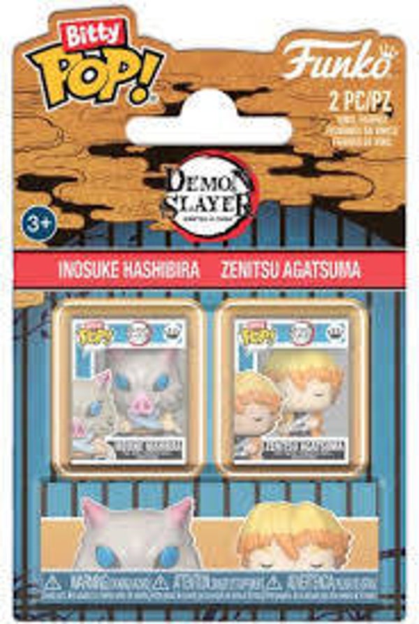 DEMON SLAYER - Pack de 2 Bitty Pop - Inosuke & Zenitsu