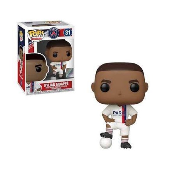 FOOTBALL - Pop 0031 - Mbappé en blanc (PSG)