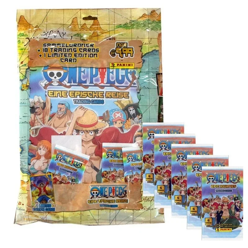 ONE PIECE - Pack de démarrage & 18 cartes One Piece : Epic Journey Trading Cards (destock)