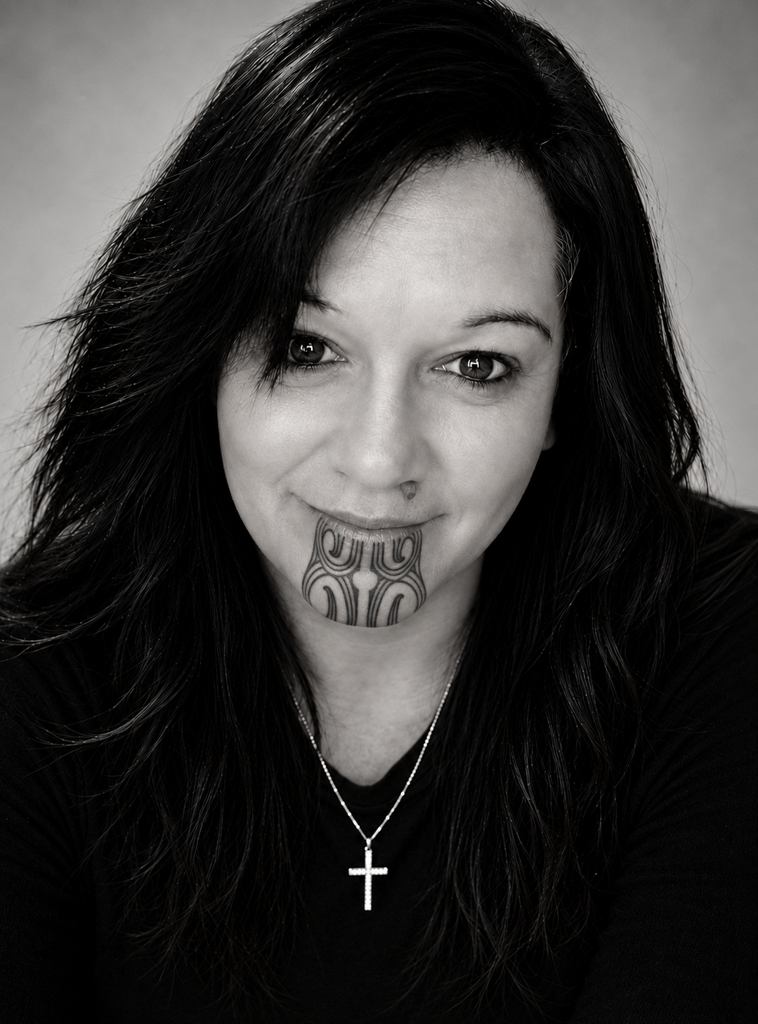 Tui Katene – author and speaker with moko kauae