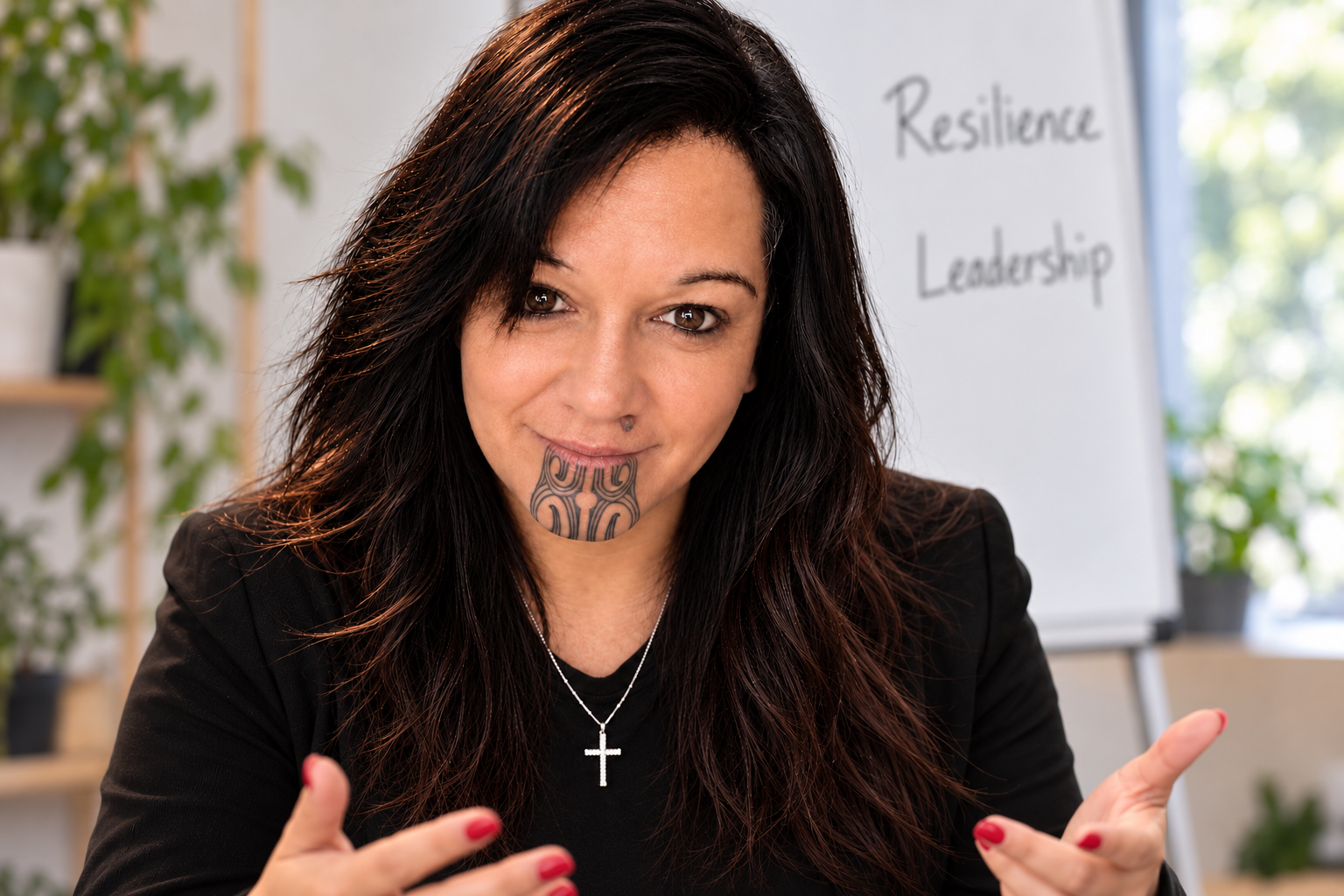 Tui Katene - Coach with Moko Kauae