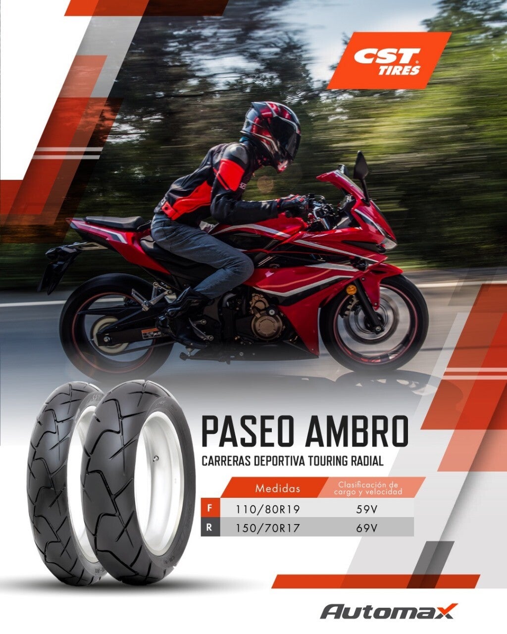 Llanta CST PASEO AMBRO