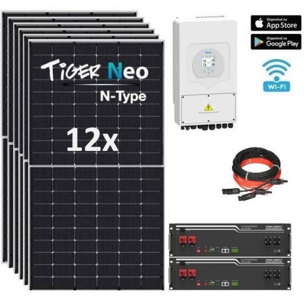 Kit Solar Deye 5.000W 29.000whdía Litio 10.2Kw