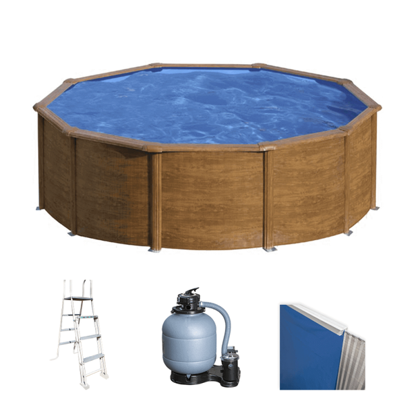Gre Pacific Redonda Ø460 x 120 cm - Piscina desmontable de acero