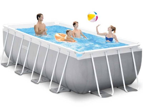 Intex Prisma Frame 26790NP - 400x200x122 cm - Piscina elevada + Bomba de filtro 45 W y Escalera