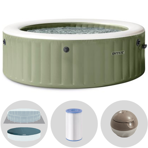 Intex Redonda Bubble Massage 28412NP - Ø236x71 cm - Piscina de hidromasaje spa