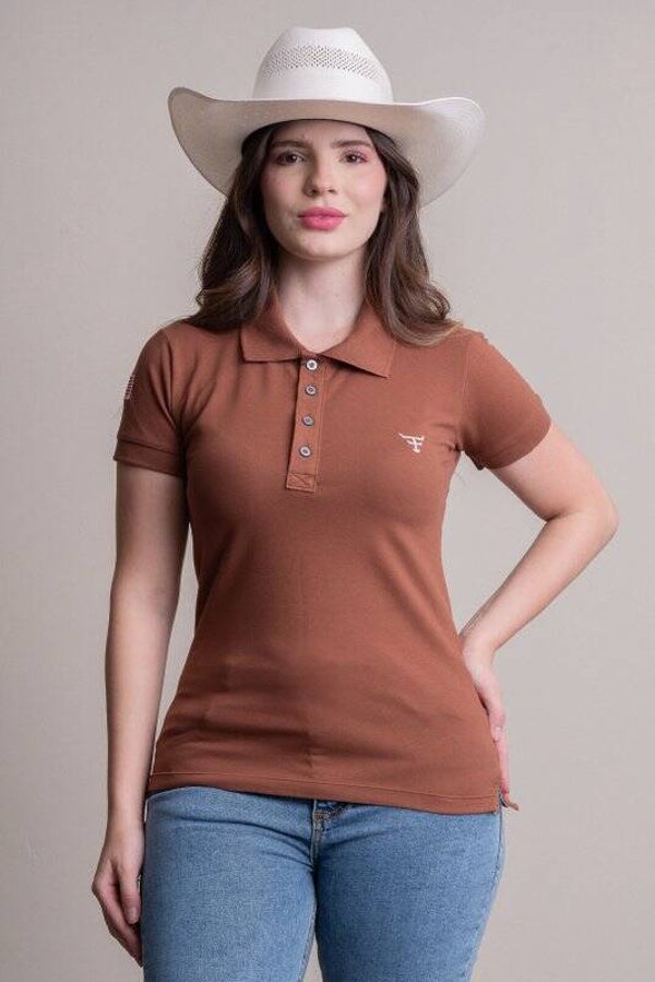 Camisa Polo Fem. Texas Farm