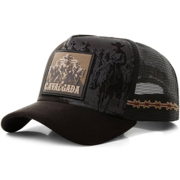 Boné Sacudido's Trucker - Cavalgada - Preto