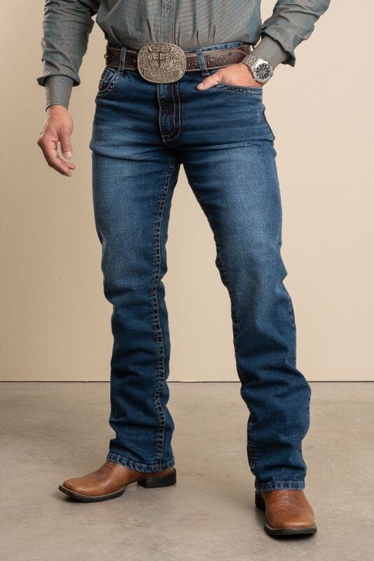 CALCA JEANS MASCULINA TEXAS FARM - WILD BLUE