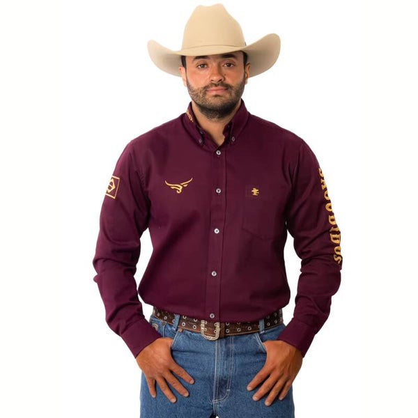 Camisão Manga Longa Sacudido's Masculina - Vinho