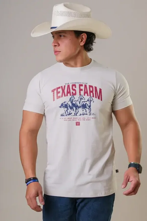 CAMISETA MASCULINA TEXAS FARM