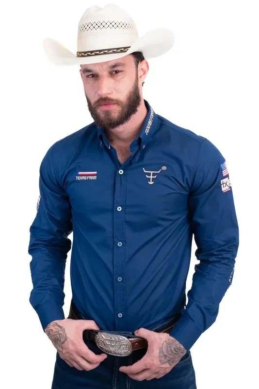 Camisa competição Texas Farm tamanho M