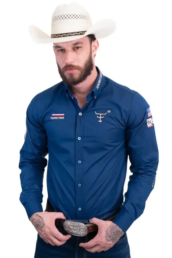 Camisa competição Texas Farm tamanho M