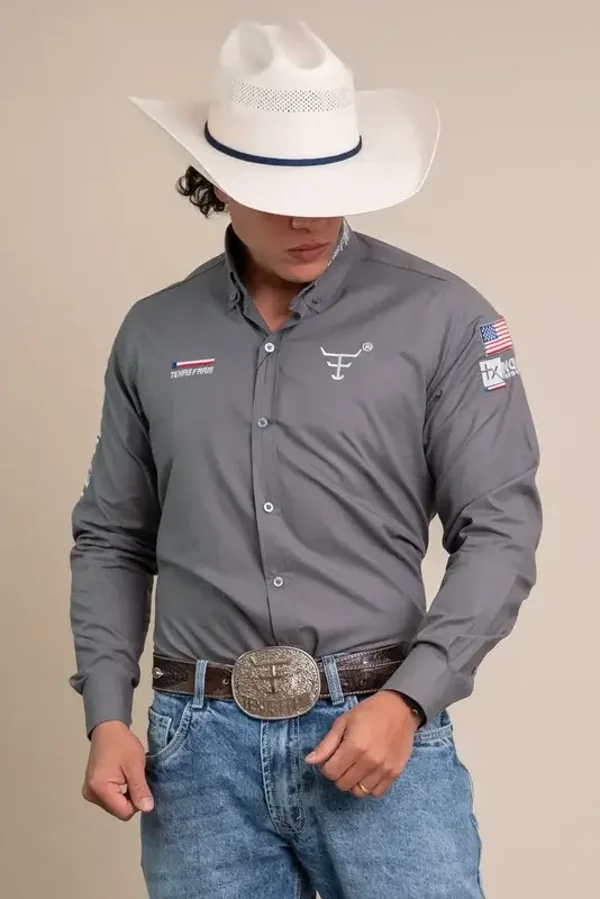 Camisa competição Texas Farm tamanho M