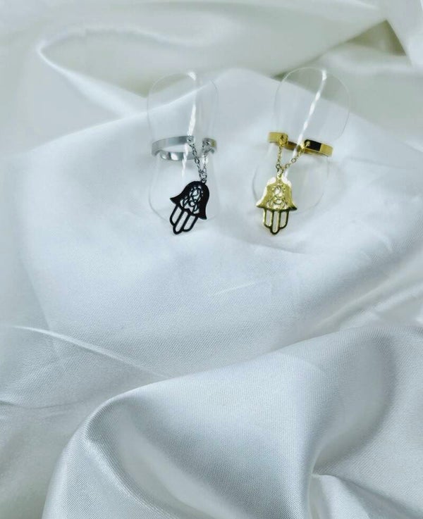 BAGUE  "MAIN DE FATMA" chaine