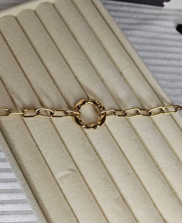 BRACELET " Cercle Martelé Ouvert "