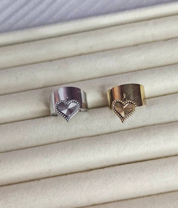 BAGUE Breloque "Coeur"