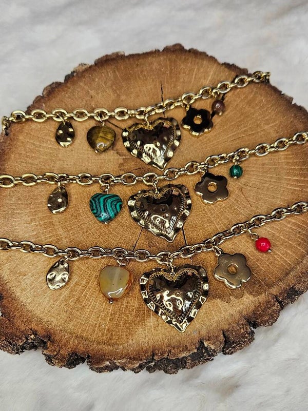 💖 Bracelet Maximaliste "Cœur Audacieux"