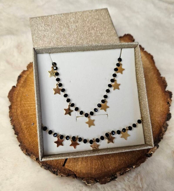 Parure dorée – Étoiles et élégance