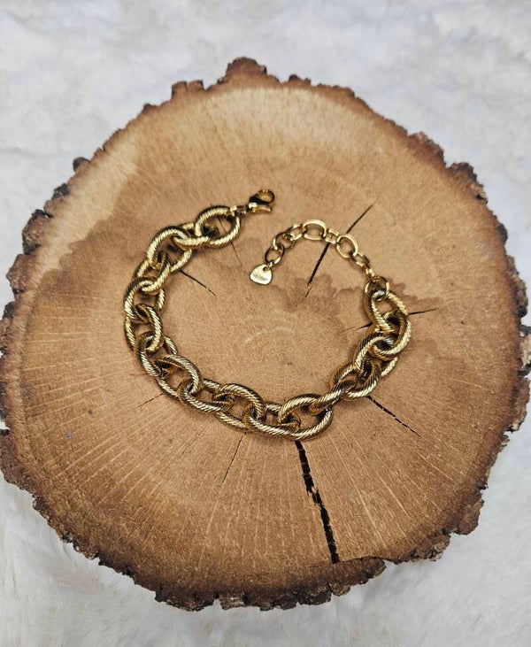 Bracelets maxi Glamour – Gros maillons dorés