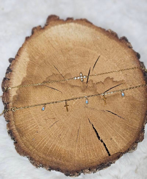 Duo  bracelets dorés – Élégance et spiritualité