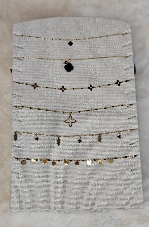 🌿 Collection Élégance – Petits Modèles Trèfle Fin 🌿