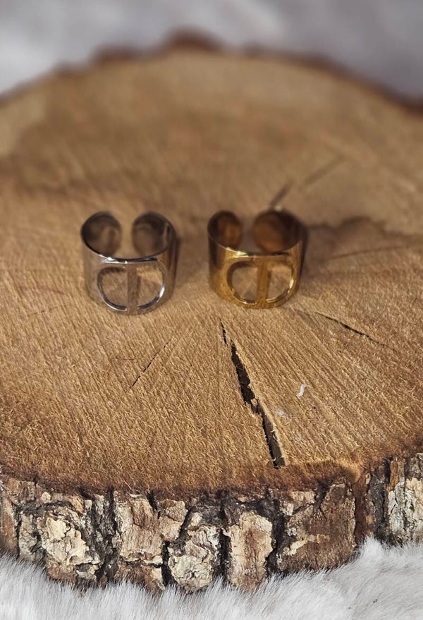 💍 Bague large inspiration CD