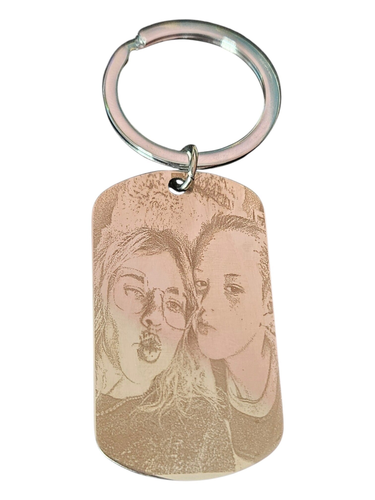 ✨ Porte-clés  " PORTRAIT " en acier inoxydable gravé – un souvenir qui vous suit partout ✨