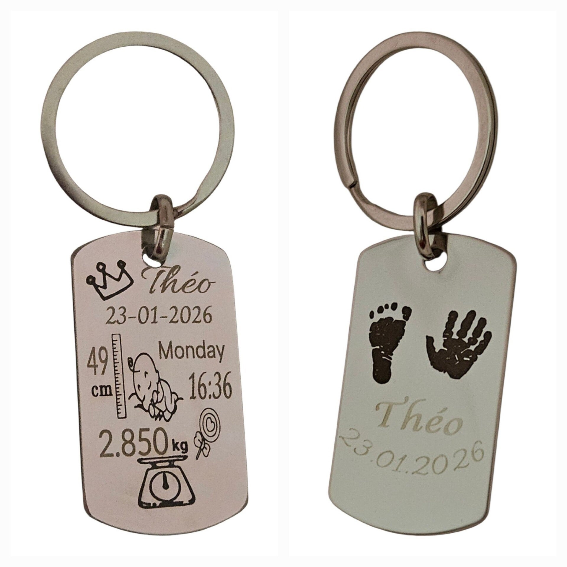 ✨ PORTE-CLÉS NAISSANCE PERSONNALISÉ ✨