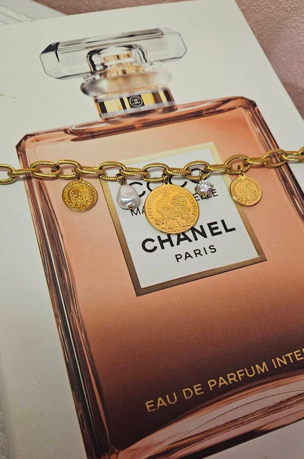 ✨ Bracelet Gros Maillons Dorés – Breloques & Originalité ✨