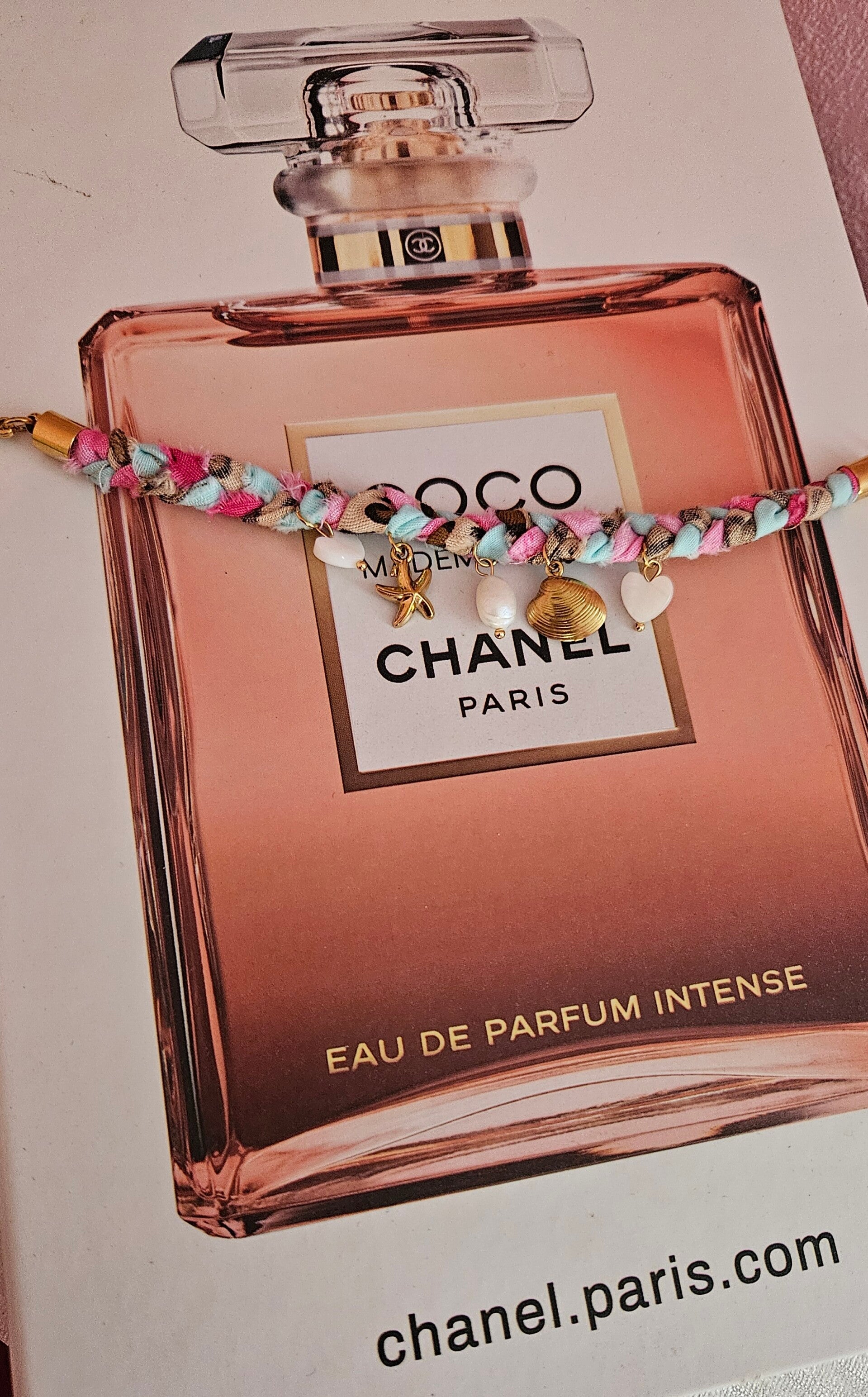 ✨ Bracelet foulard torsadé multicolore ✨