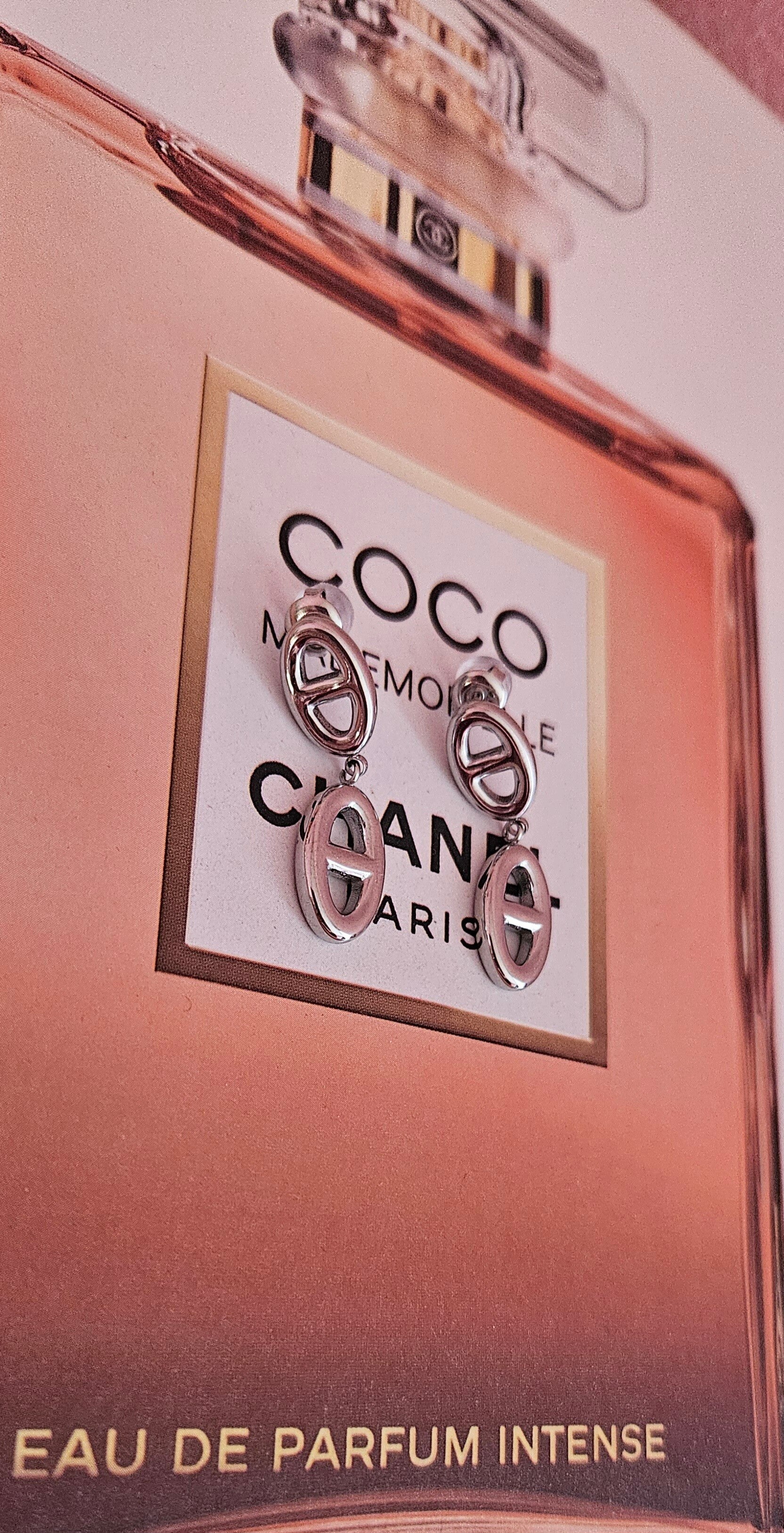 « Boucles d’Oreilles Pendantes  Maille Marine »