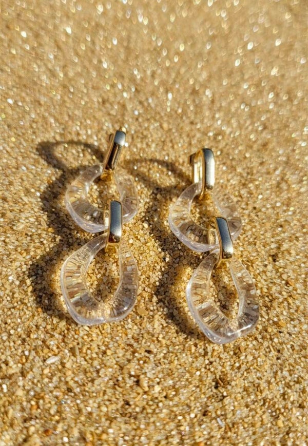 ✨️Boucles d’Oreilles Maillons Résine »✨️
