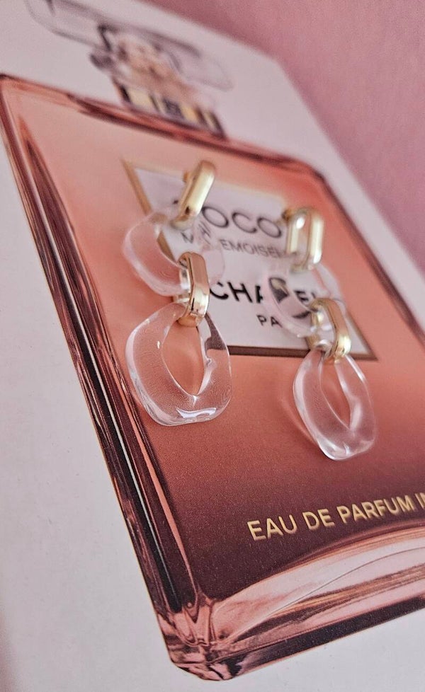 Boucles d’Oreilles Maillons Résine »