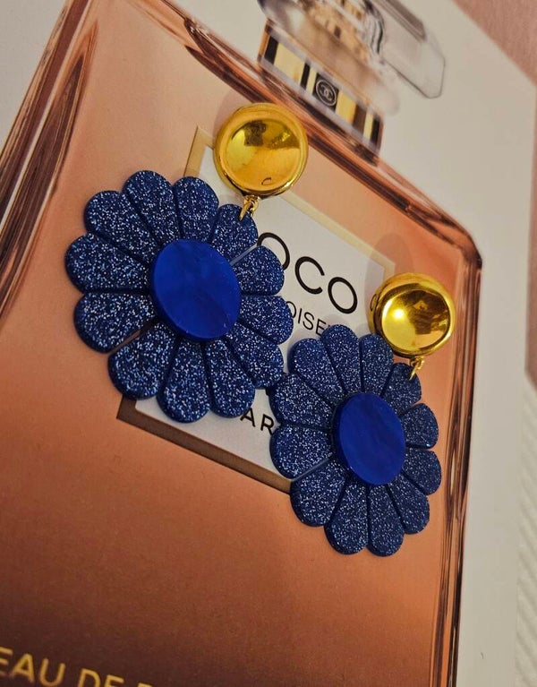 ✨ Fleurs XL bleu scintillant – L’effet waouh assuré ! ✨