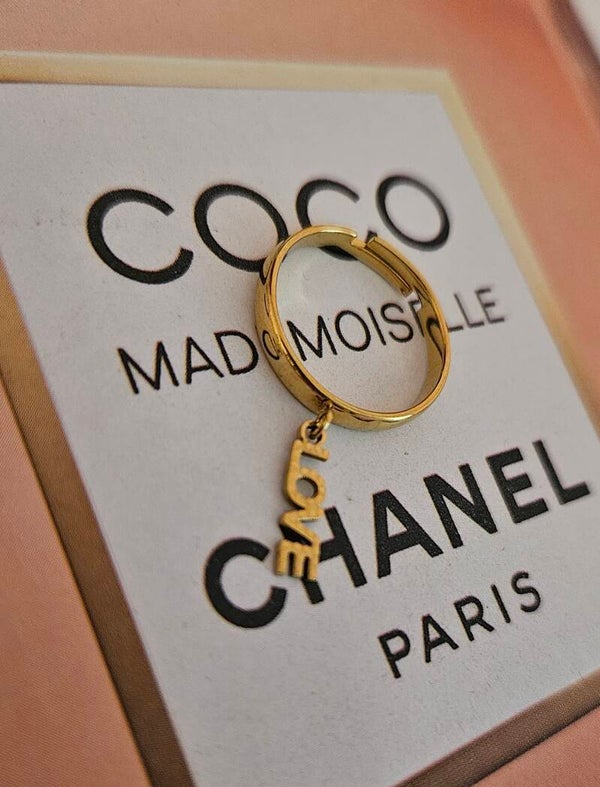 💖 Bague “LOVE” en acier inoxydable 💖
