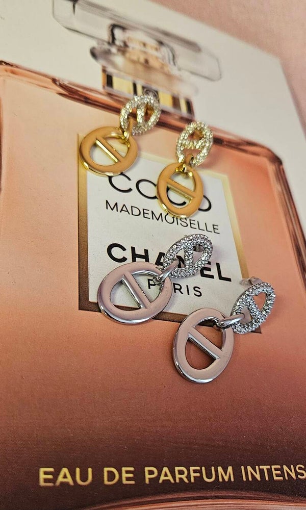 ✨ Boucles d’oreilles mailles marines ✨